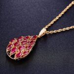 Rose-Tinted Diamond Necklace jewelry, ruby, pendant, jewelry, jewelry, jewelry, ruby, ruby, ruby, ruby, ruby, pendant, pendant
